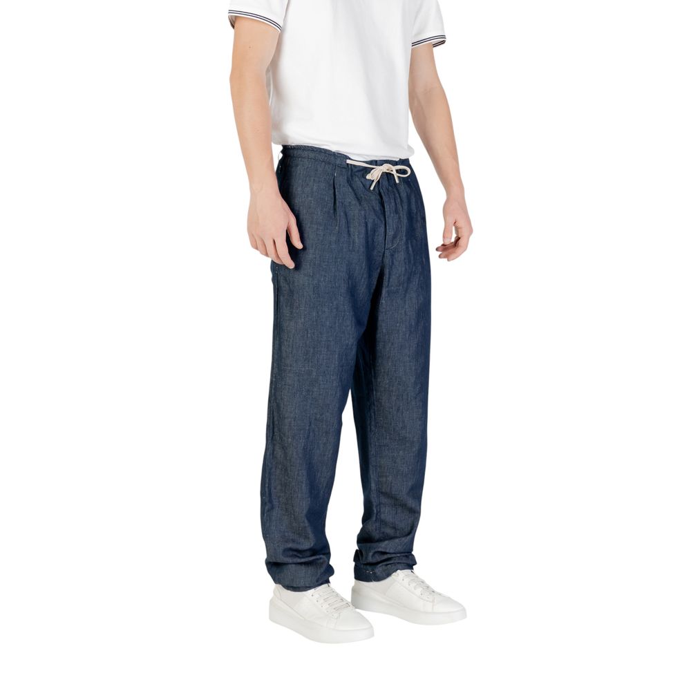 Pantalon en coton bleu Replay M9014.000.870 830 pour homme