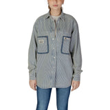 Replay W2188.000.850 89A Blouse en Coton Bleu pour Femme