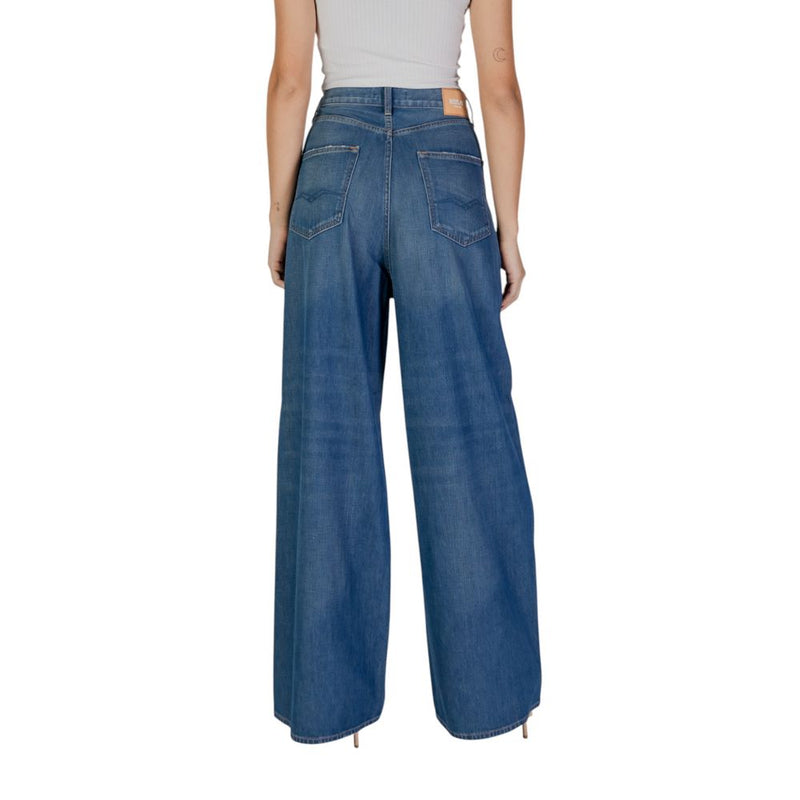 Jeans Bootcut Femme Replay WA535 Bleu en Coton