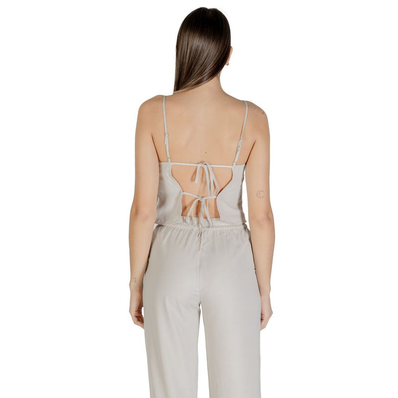 Only Beige Onlthalia Life Strap Singlet en Polyester Recyclé