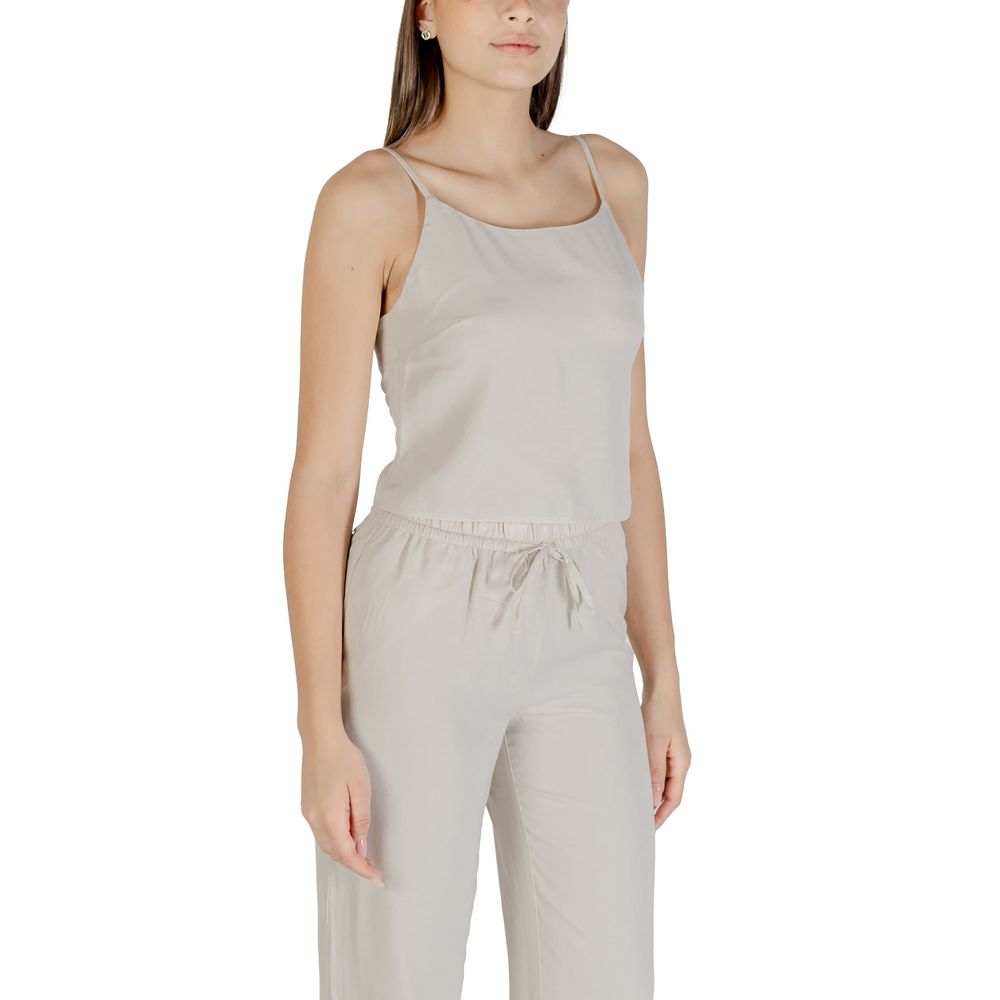 Only Beige Onlthalia Life Strap Singlet en Polyester Recyclé