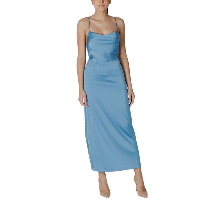 Robe Longue Vila Clothes Viravenna à Bretelles - Turquoise