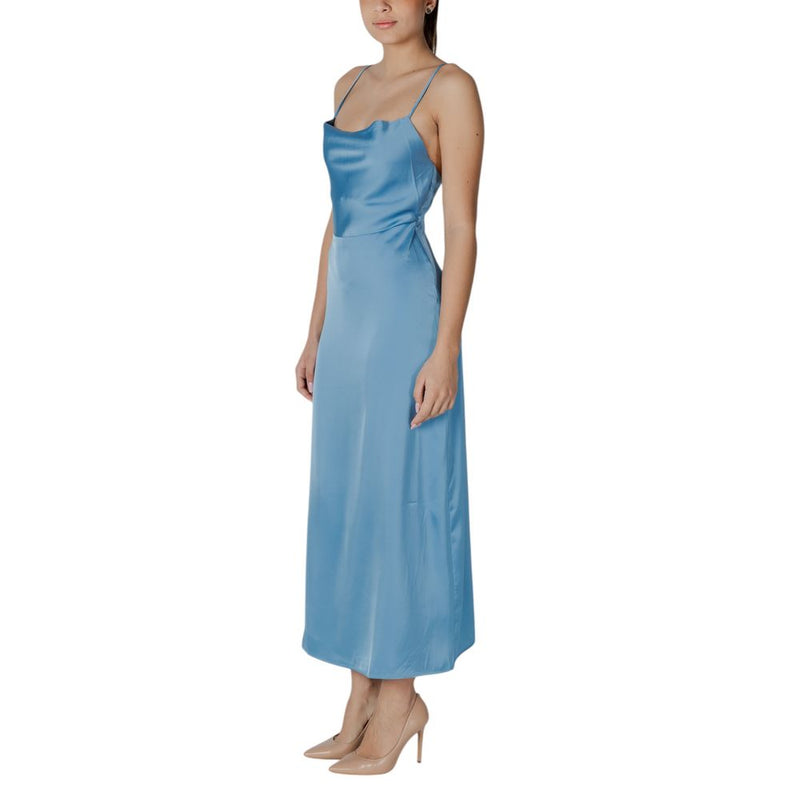 Robe Longue Vila Clothes Viravenna à Bretelles - Turquoise