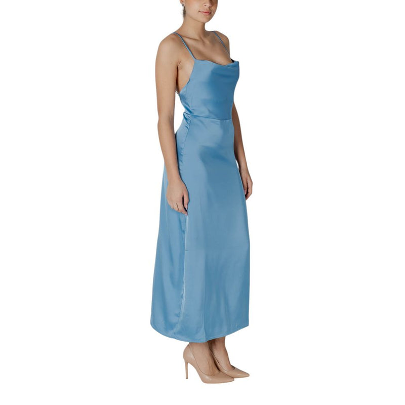 Robe Longue Vila Clothes Viravenna à Bretelles - Turquoise