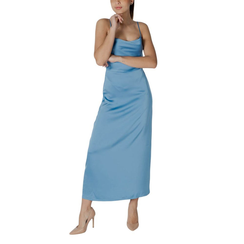 Robe Longue Vila Clothes Viravenna à Bretelles - Turquoise