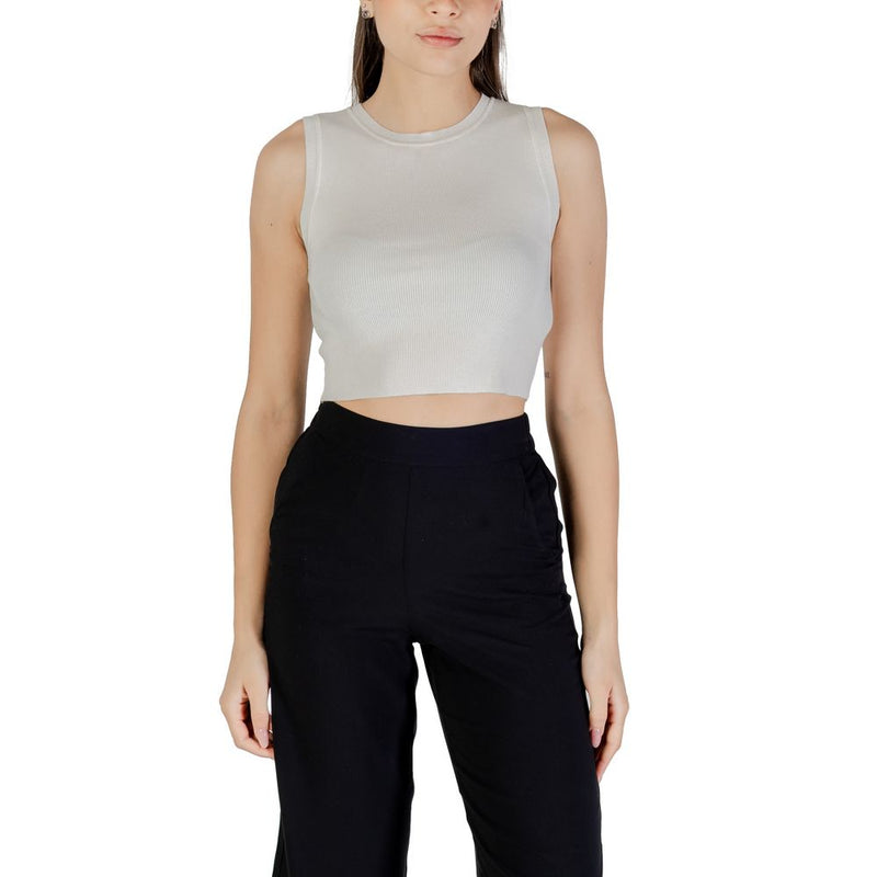 Jacqueline De Yong Jdycirkeline Top Cropped Blanc en Viscose