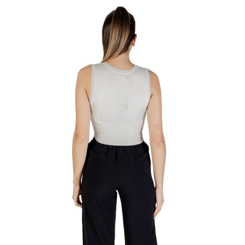 Jacqueline De Yong Jdycirkeline Top Cropped Blanc en Viscose