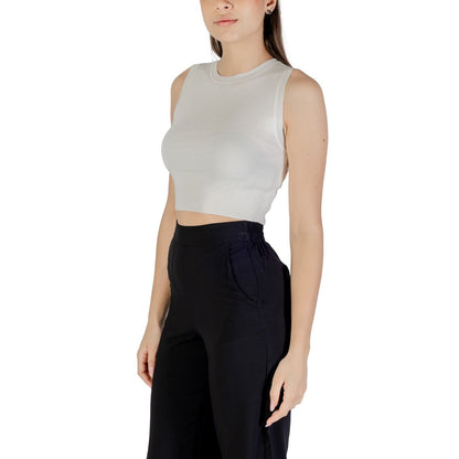 Pull en viscose blanche de Jacqueline De Yong