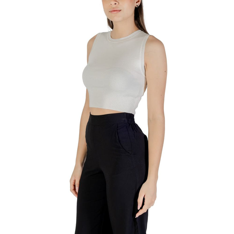Jacqueline De Yong Jdycirkeline Top Cropped Blanc en Viscose