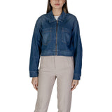 Replay W7968.000.878 Veste Femme en Coton Bleu