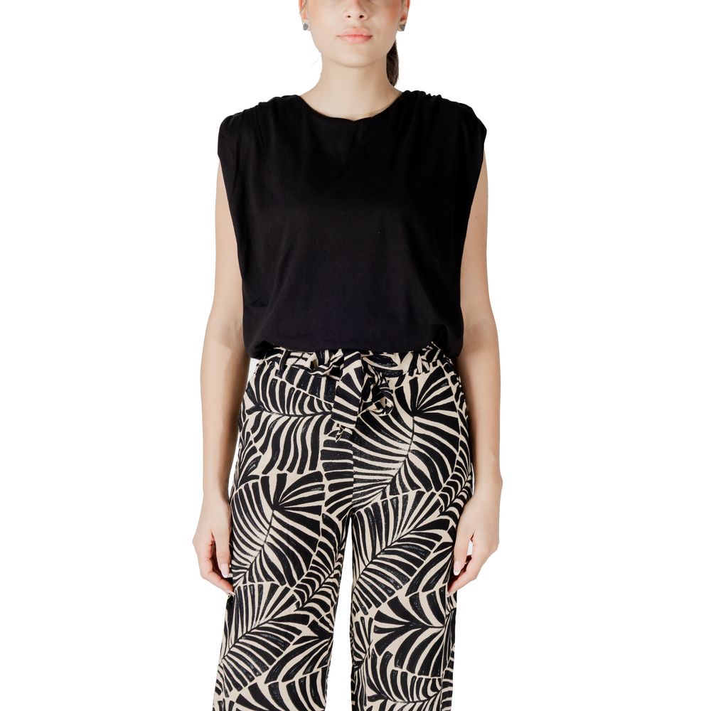 Jacqueline De Yong Jdymara S/L Bubble Top Jrs - Black Cotton