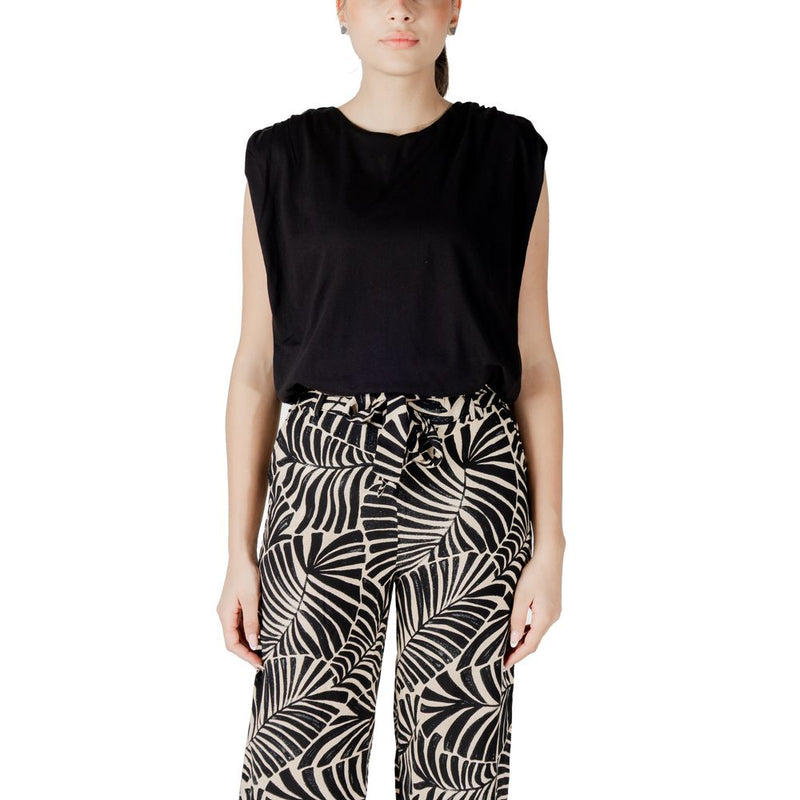 Jacqueline De Yong Jdymara S/L Bubble Top Jrs - Black Cotton