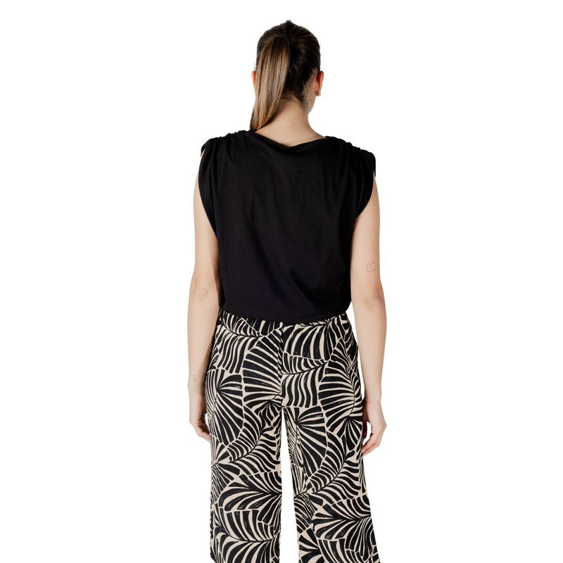 Jacqueline De Yong Jdymara S/L Bubble Top Jrs - Black Cotton
