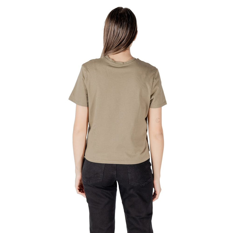T-shirt Vert Jacqueline De Yong Jdycif avec Broderie Anglaise