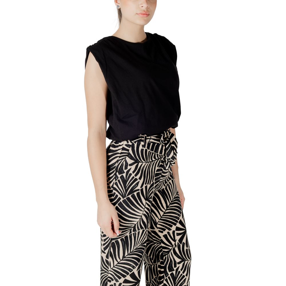 Jacqueline De Yong Jdymara S/L Bubble Top Jrs - Black Cotton