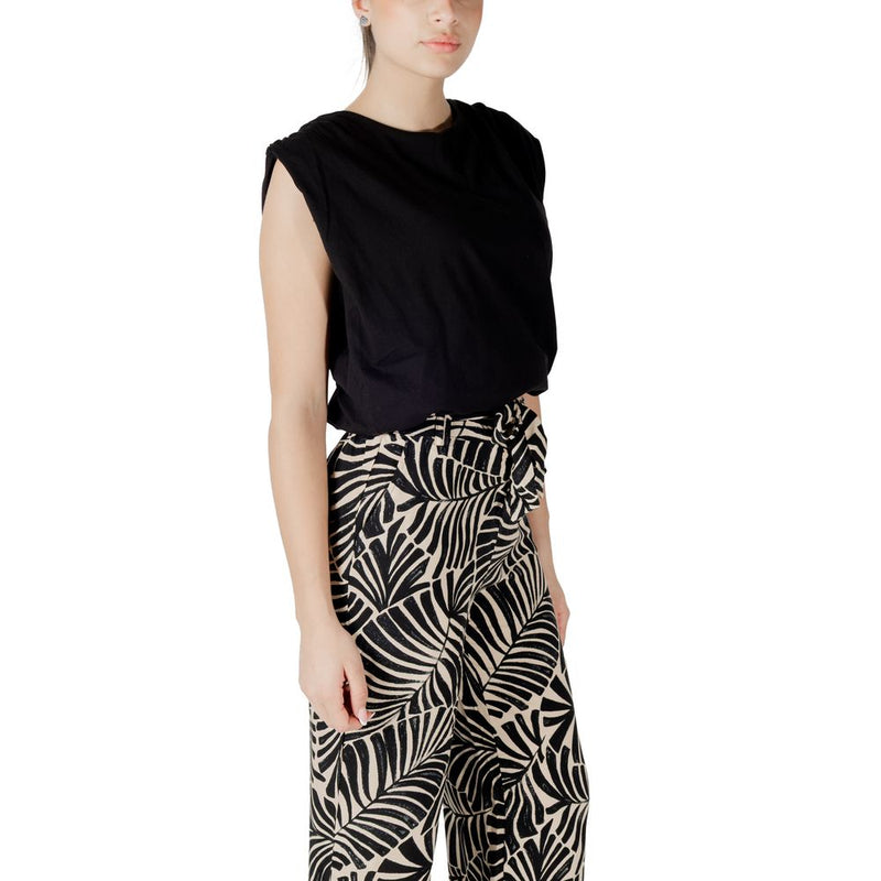 Jacqueline De Yong Jdymara S/L Bubble Top Jrs - Black Cotton
