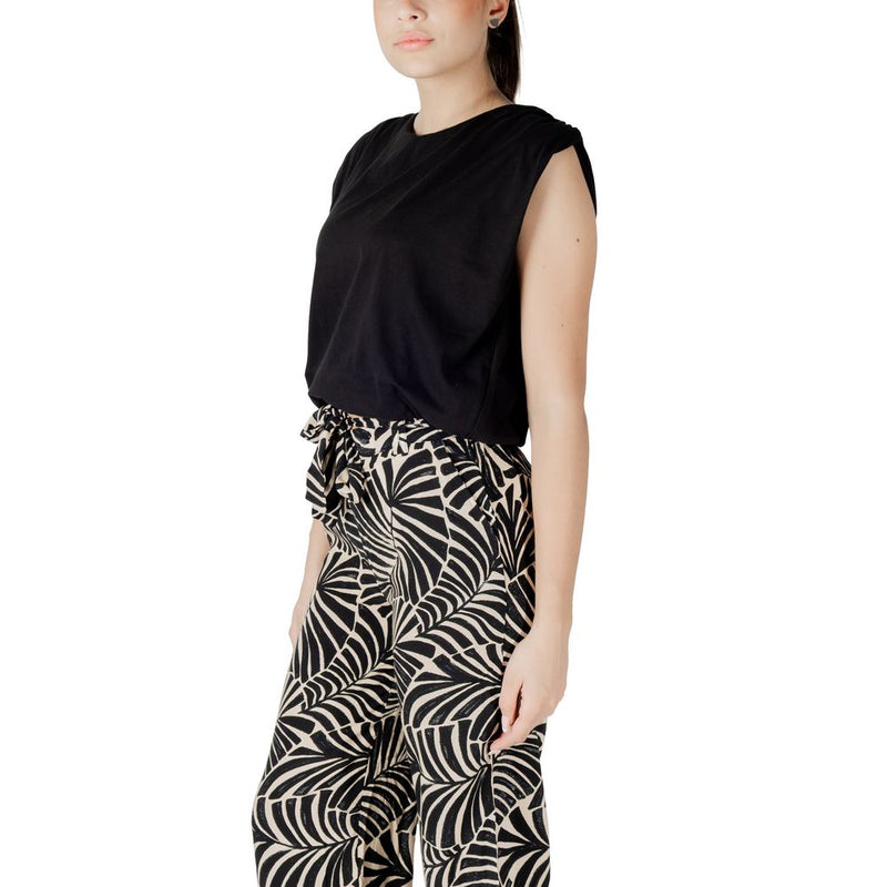 Jacqueline De Yong Jdymara S/L Bubble Top Jrs - Black Cotton