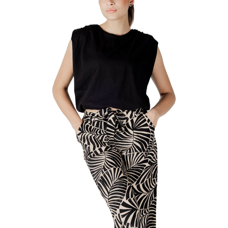 Jacqueline De Yong Jdymara S/L Bubble Top Jrs - Black Cotton