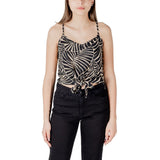 Only Onlnova Life Vis Knot Singlet - Top en Viscose Noir