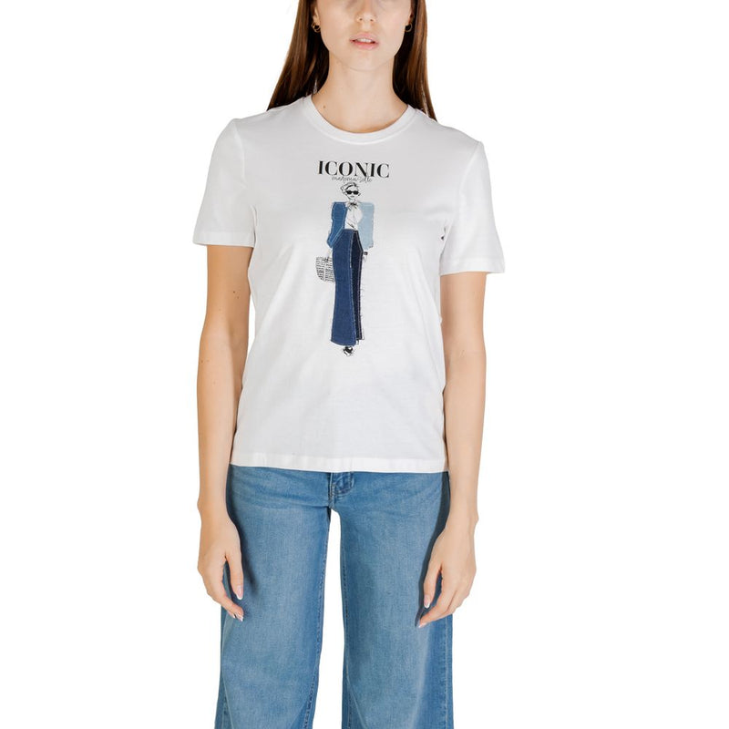 Only Onlemma Life Reg S/S Lady Top - T-shirt en coton bio bleu