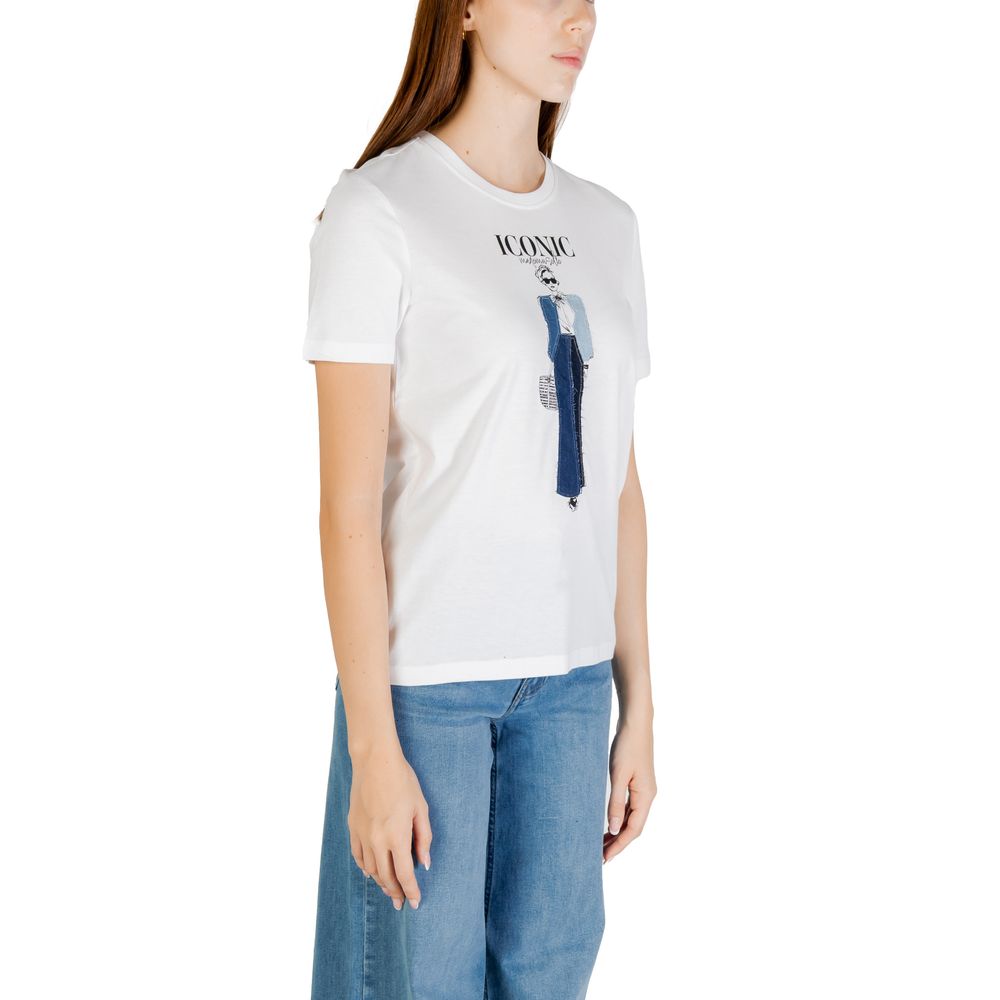 Only Onlemma Life Reg S/S Lady Top - T-shirt en coton bio bleu