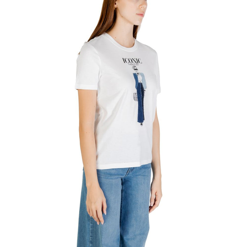 Only Onlemma Life Reg S/S Lady Top - T-shirt en coton bio bleu