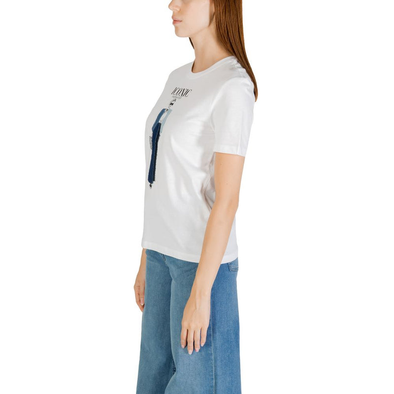 Only Onlemma Life Reg S/S Lady Top - T-shirt en coton bio bleu