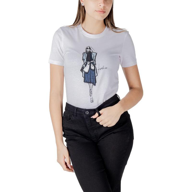 Only White Organic Cotton T-Shirt - Onlemma Life Reg S/S Lady Top