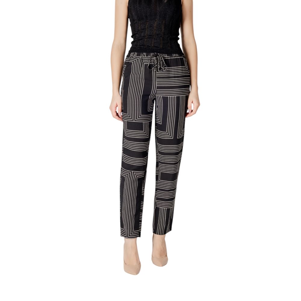 Pantalon Palazzo Noir en Viscose Jacqueline De Yong