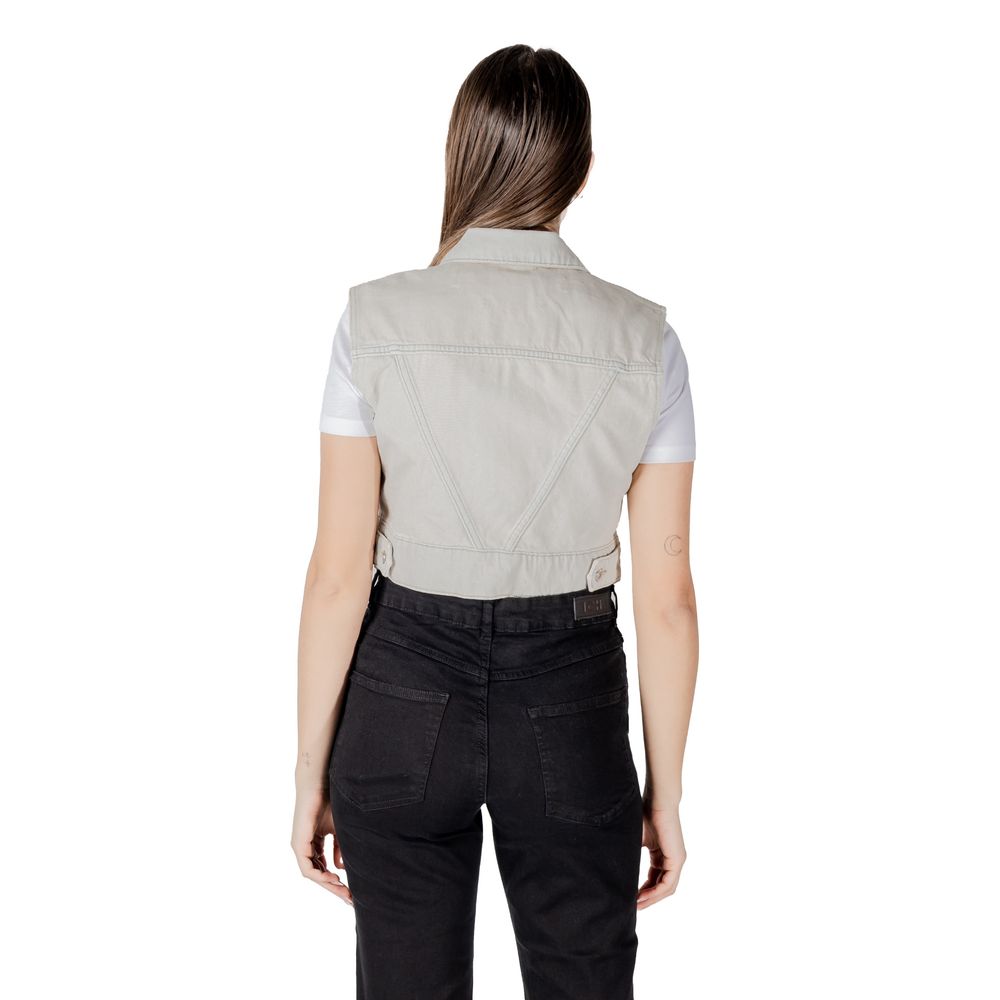 Only Onlbeverly Light Blue Sleeveless Jacket for Women