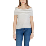 Only Onlelectra Life Top Off Shoulder - White