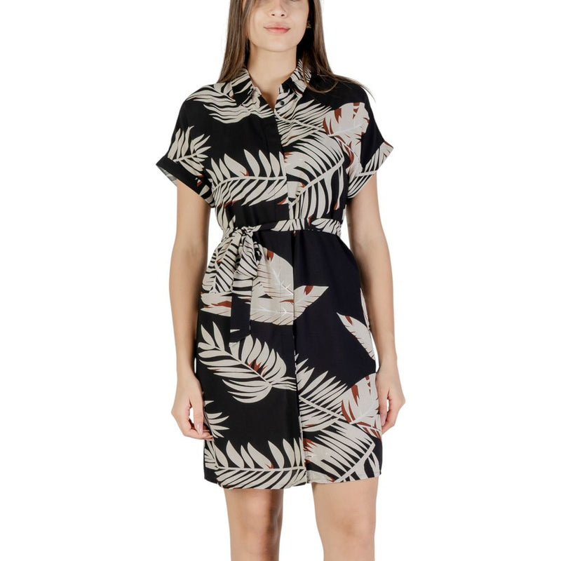 Vero Moda Vmeasy Joy S/S Shirt Wvn Short Dress - Beige