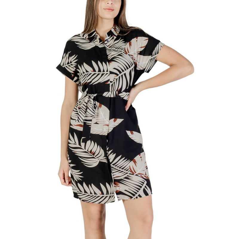 Vero Moda Vmeasy Joy S/S Shirt Wvn Short Dress - Beige