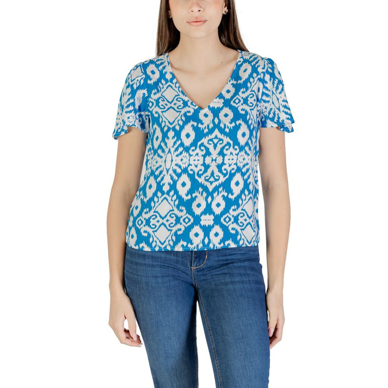 Vero Moda Vmeasy Joy Blouse en Viscose Bleue pour un Style Décontracté