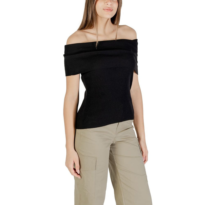 Only Onlelectra Life Off Shoulder Sweater - Black