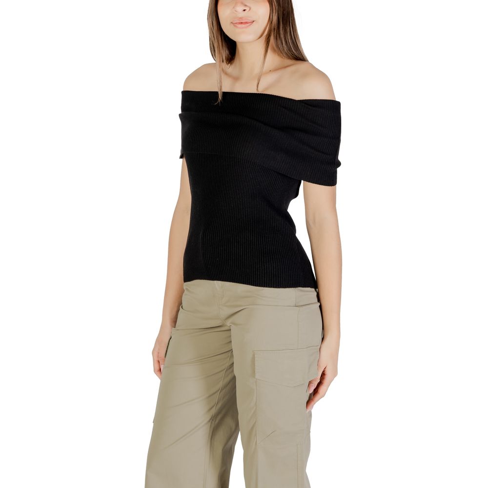 Only Onlelectra Life Off Shoulder Sweater - Black
