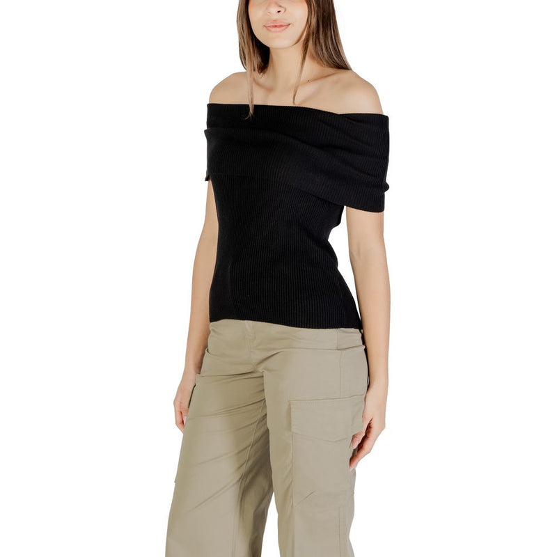Only Onlelectra Life Off Shoulder Sweater - Black
