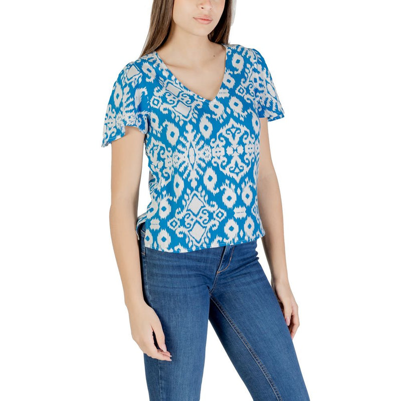 Vero Moda Vmeasy Joy Blouse en Viscose Bleue pour un Style Décontracté