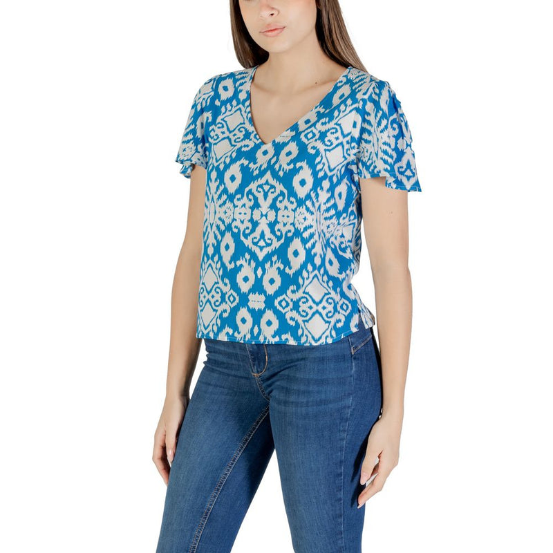 Vero Moda Vmeasy Joy Blouse en Viscose Bleue pour un Style Décontracté