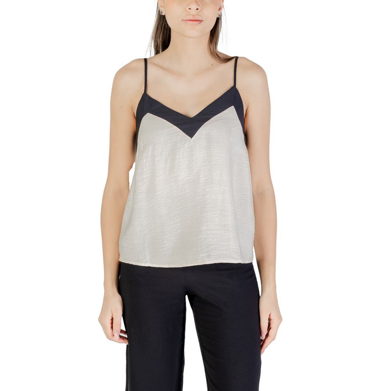 Vero Moda Vmdenise Top Crème en Nylon - Élégant et Polyvalent