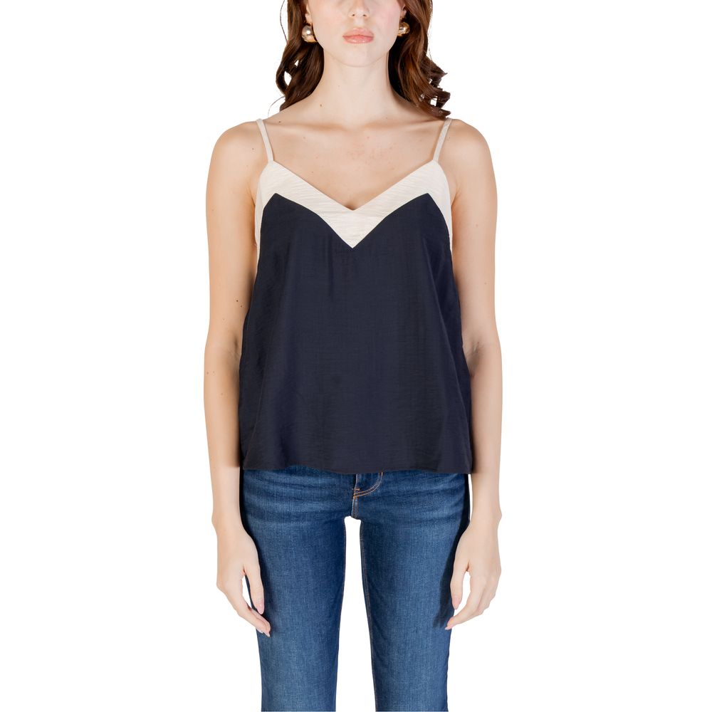 Vero Moda Vmdenise Top Noir en Nylon pour Femmes