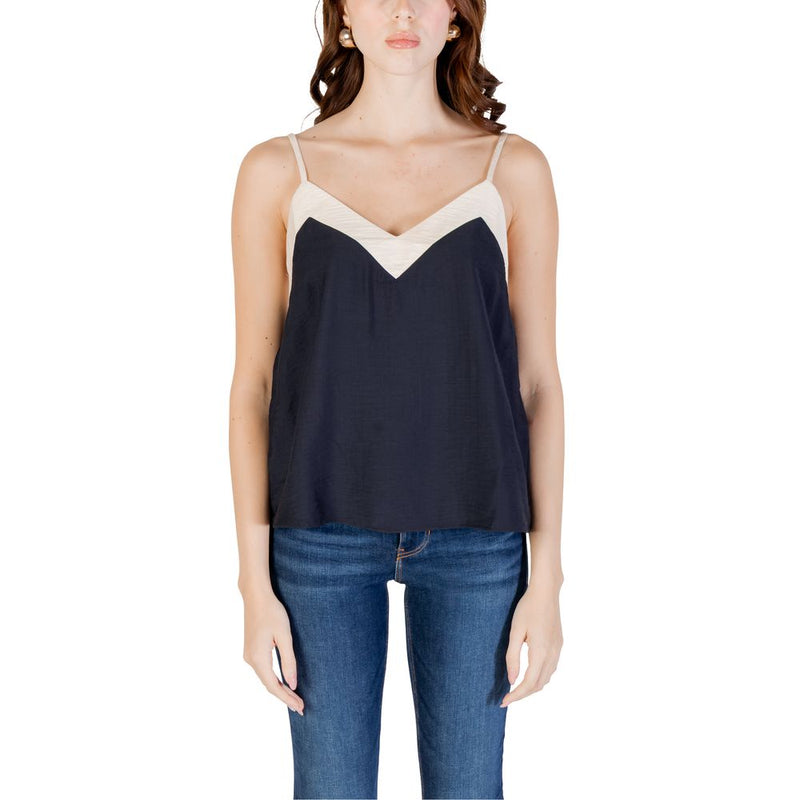 Vero Moda Vmdenise Top Noir en Nylon pour Femmes
