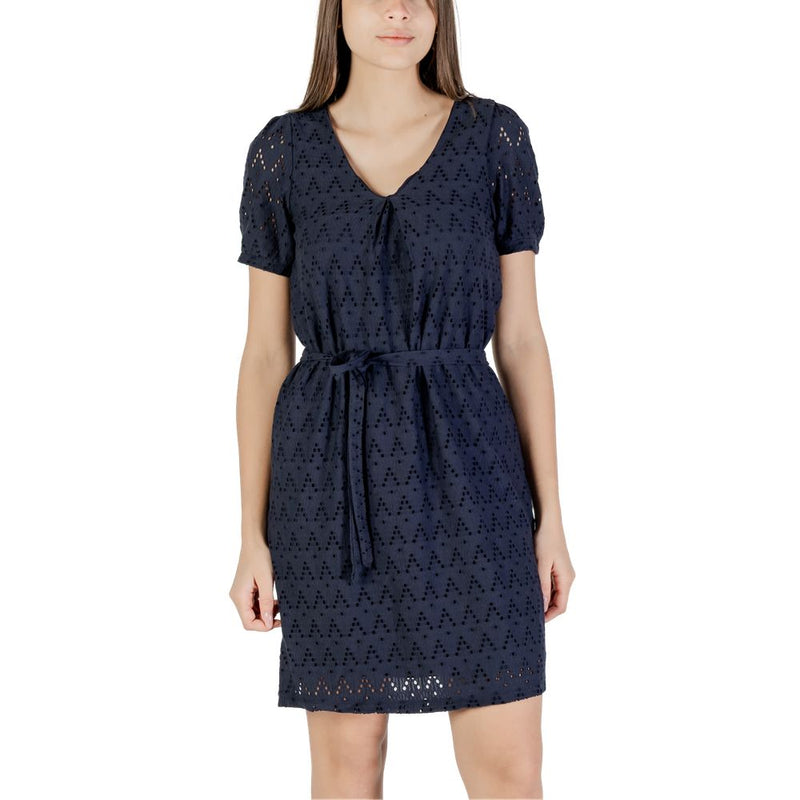 Vila Clothes Viamalina Blue Recycled Polyester Short Dress
