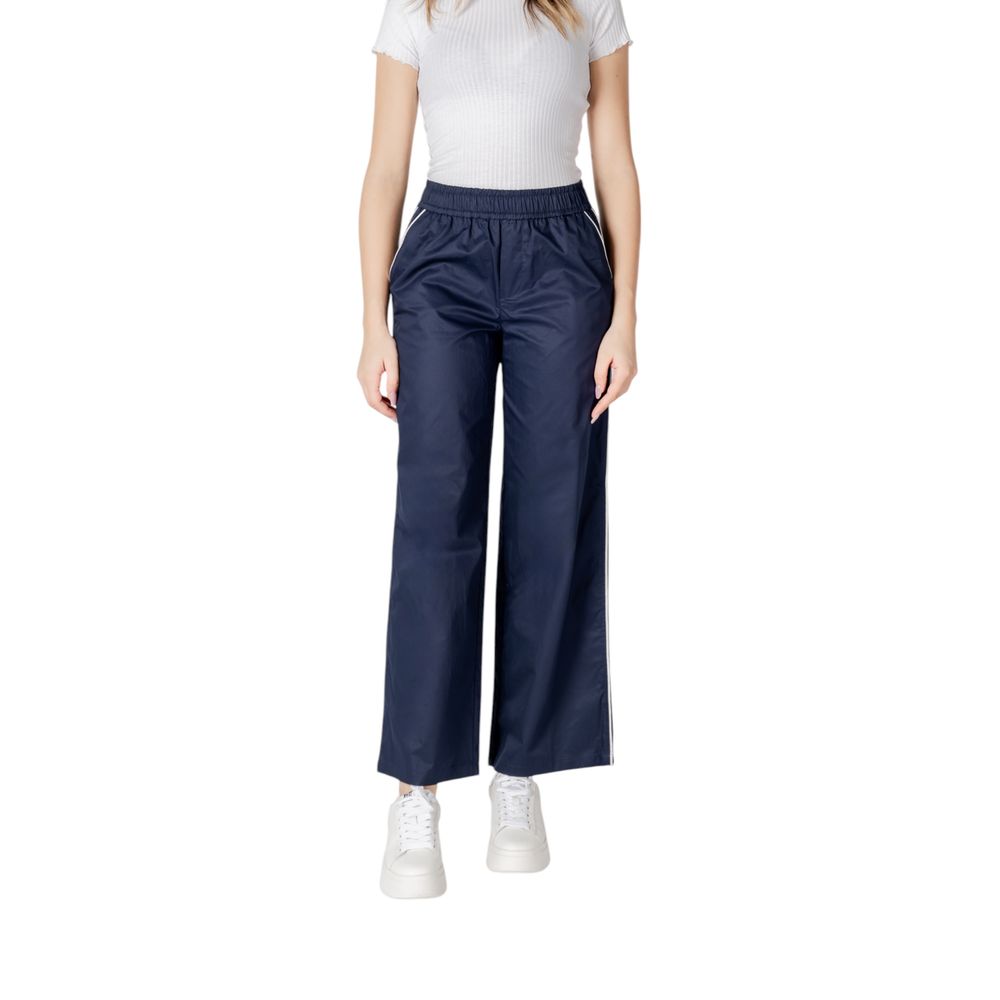 Only Onlzora Mw Pull-Up Piping Pant - Blue Cotton