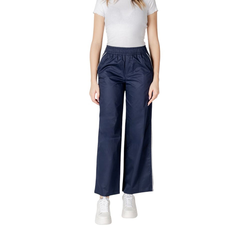 Only Onlzora Mw Pull-Up Piping Pant - Blue Cotton