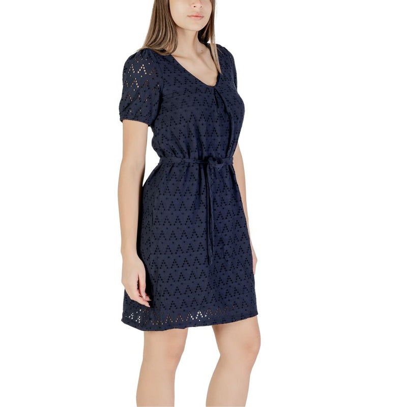 Vila Clothes Viamalina Blue Recycled Polyester Short Dress