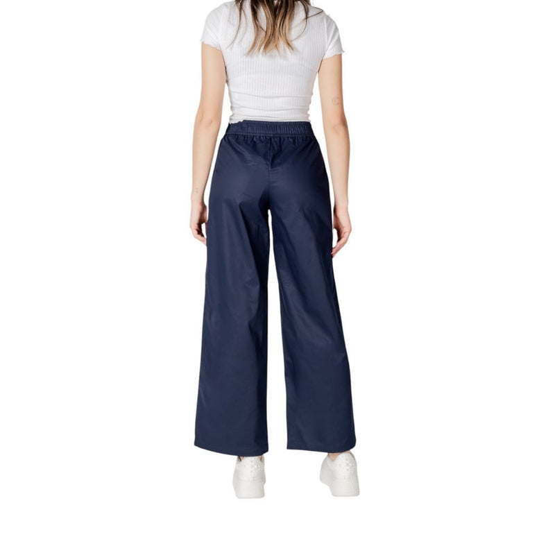 Only Onlzora Mw Pull-Up Piping Pant - Blue Cotton