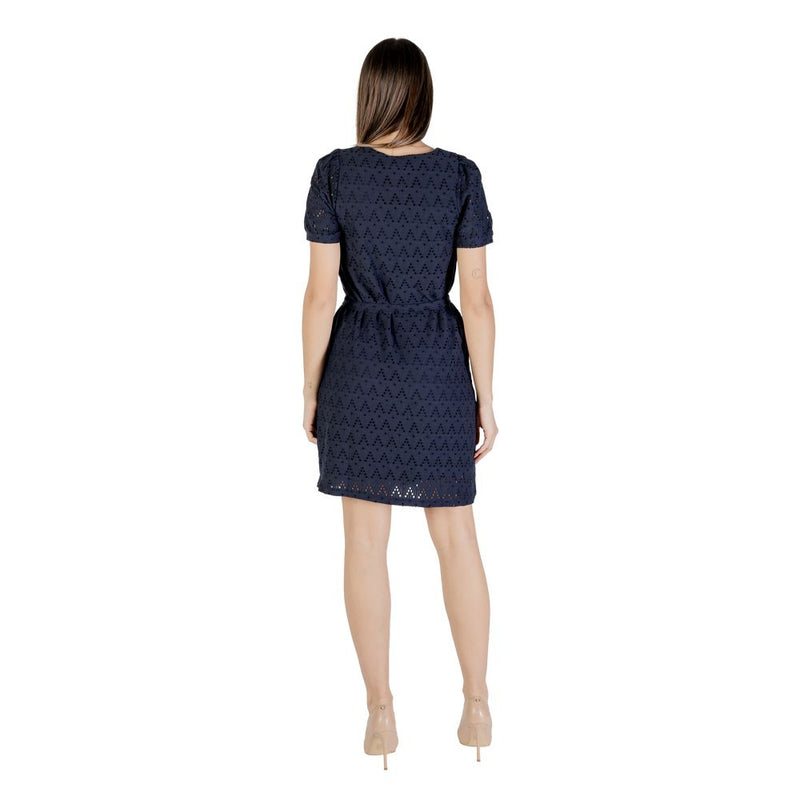 Vila Clothes Viamalina Blue Recycled Polyester Short Dress