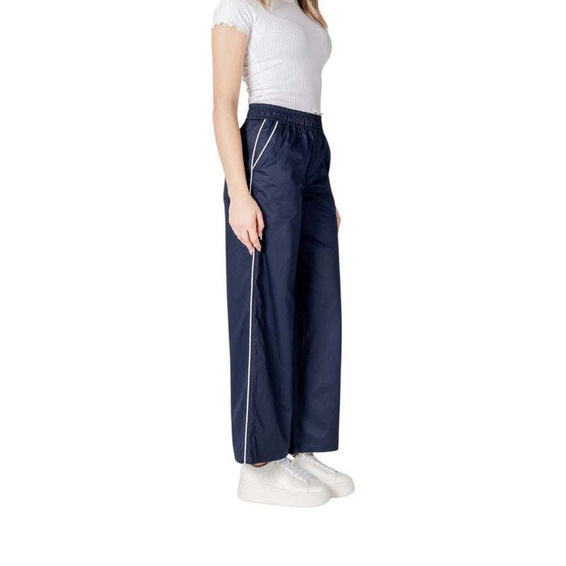 Only Onlzora Mw Pull-Up Piping Pant - Blue Cotton