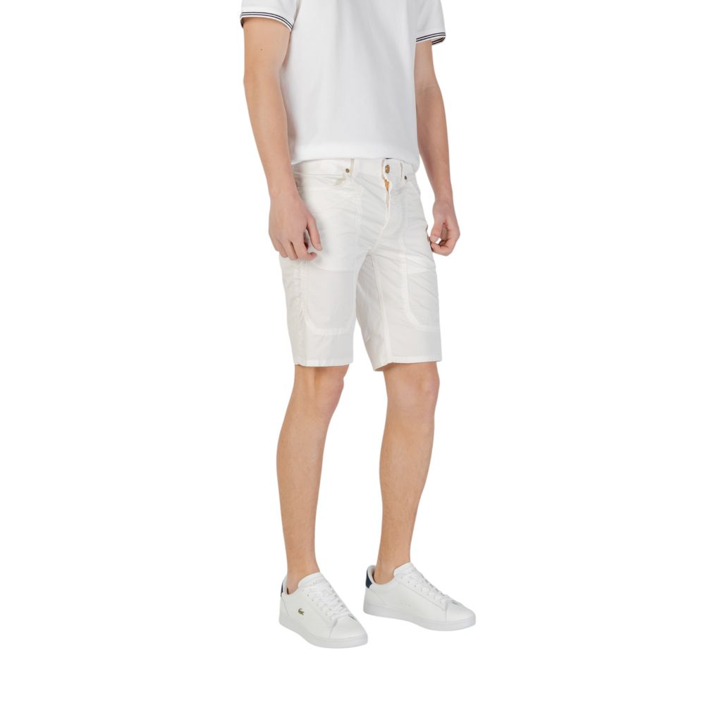 Jeckerson JAYDEN Bermuda Shorts en Coton Blanc